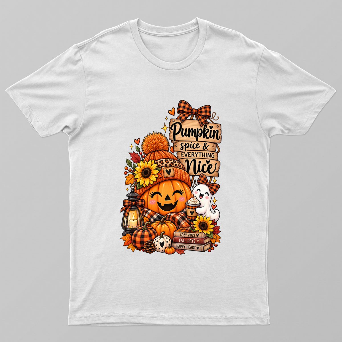 Pumpkin Every thing Nice Unisex T-shirt by VIMAL R