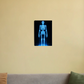 Hologram skull 8"x12" Canvas Poster by LAVISSSWORLD 