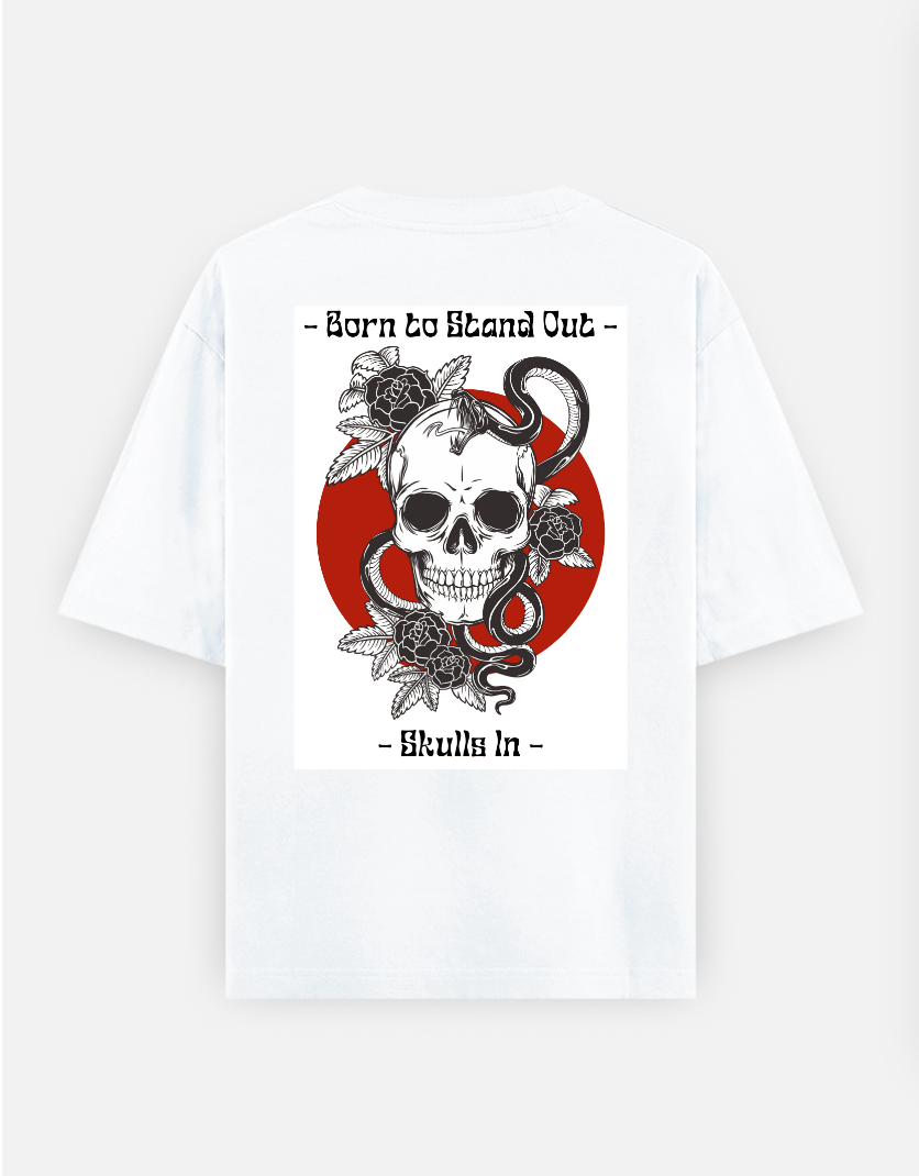 Bold Oversized T-shirt (Back print) by @sakshi_kankariya_