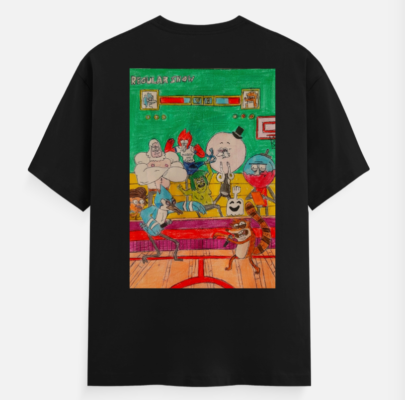 Regular show tshirt Unisex T-shirt back print by @ancy_desouza