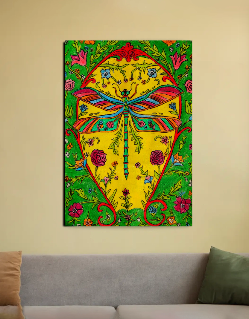 Dragonfly poster art 20"x30" Canvas Poster by @ancy_desouza