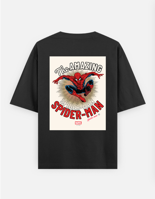 The Amazing Spider-Man Oversized T-shirt (Back print) by Arjun Srivastaua