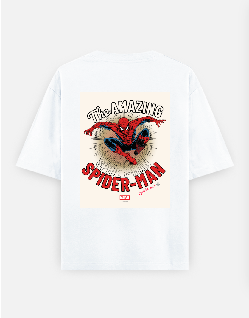 The Amazing Spider-Man Oversized T-shirt (Back print) by Arjun Srivastaua