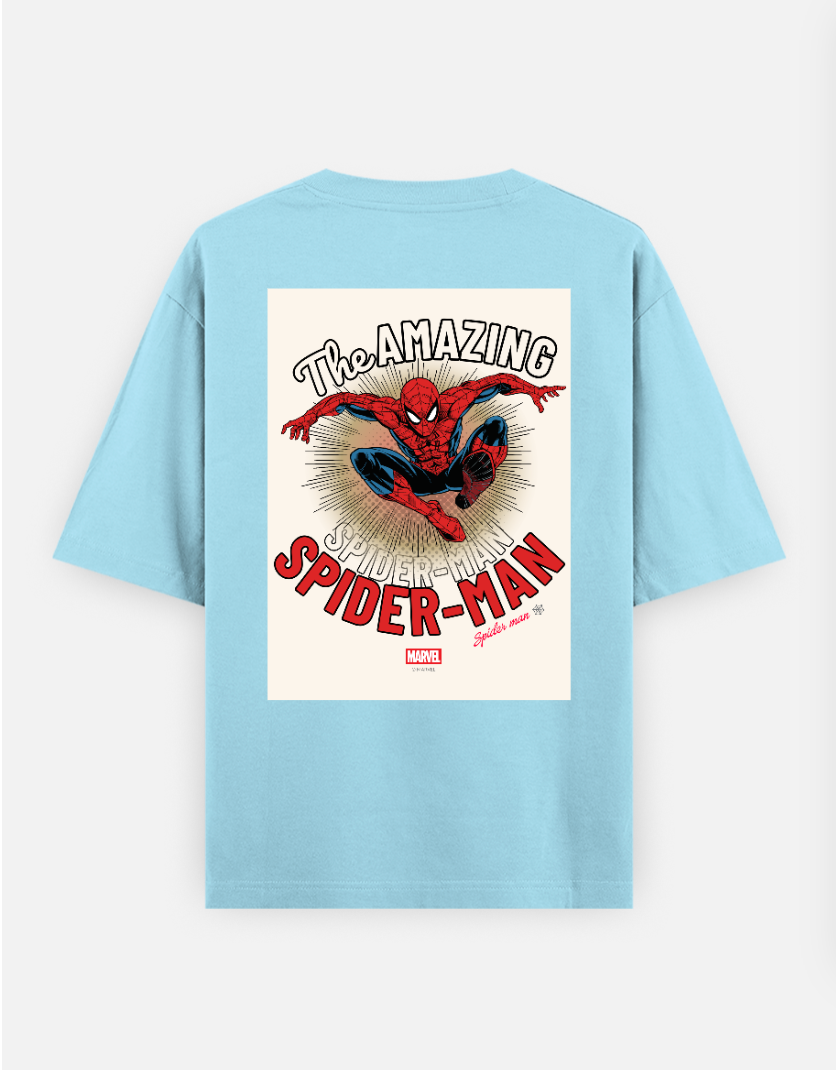 The Amazing Spider-Man Oversized T-shirt (Back print) by Arjun Srivastaua