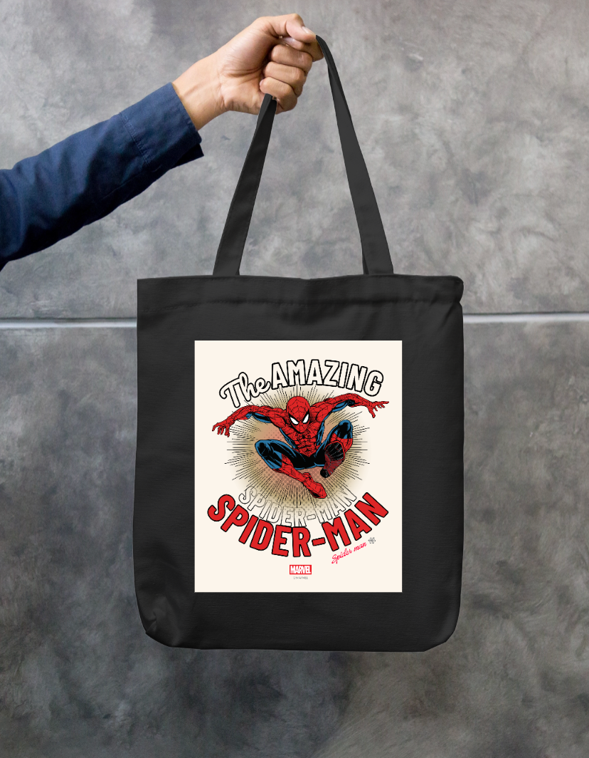 The Amazing Spider-Man Zipper Tote Bag by Arjun Srivastaua
