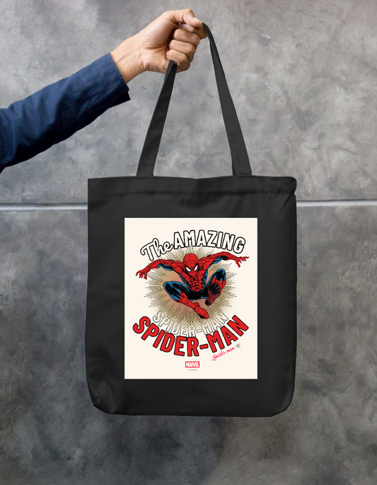 The Amazing Spider-Man Zipper Tote Bag by Arjun Srivastaua