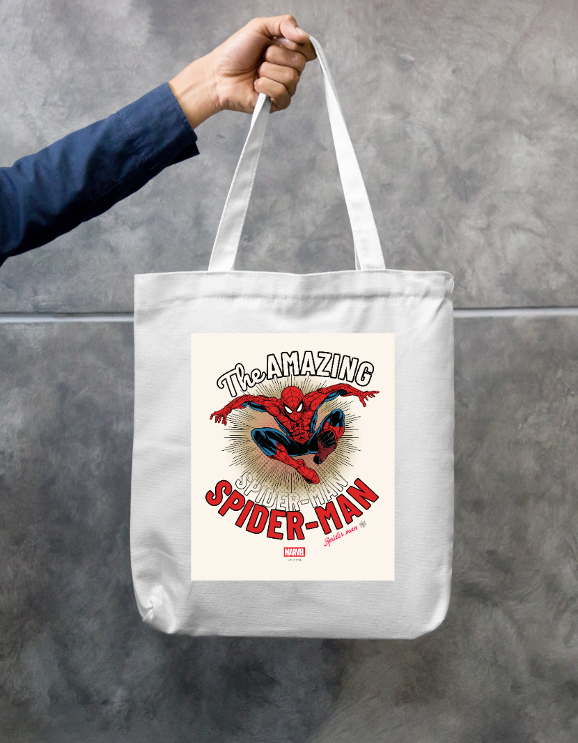 The Amazing Spider-Man Zipper Tote Bag by Arjun Srivastaua