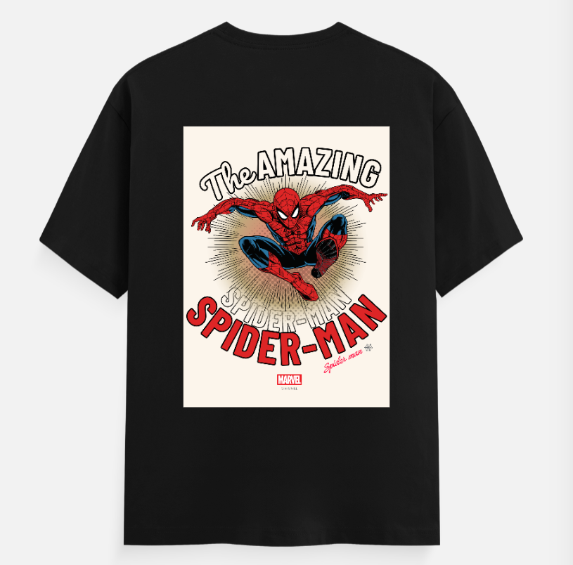 The Amazing Spider-Man Unisex T-shirt back print by Arjun Srivastaua