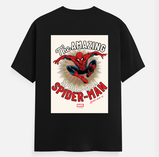 The Amazing Spider-Man Unisex T-shirt back print by Arjun Srivastaua