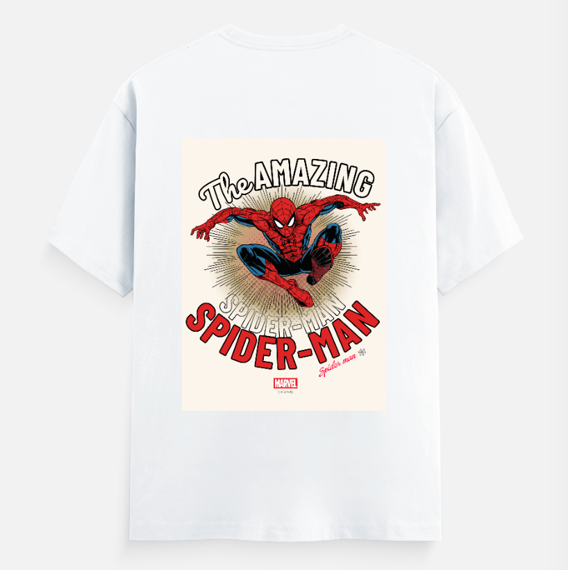 The Amazing Spider-Man Unisex T-shirt back print by Arjun Srivastaua