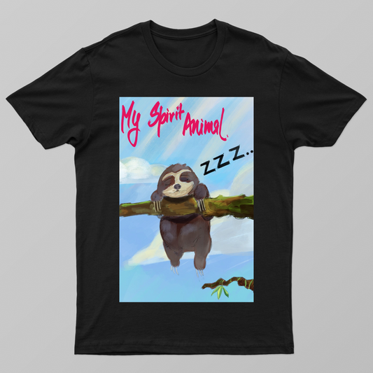 Sloth bear Casual Wear design Unisex T-shirt by @swayaminkeworks