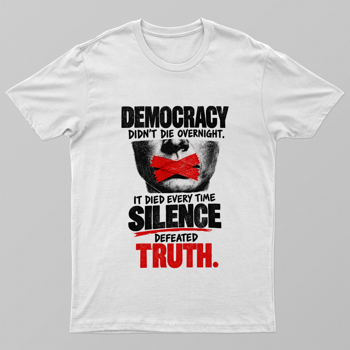 Dead Democracy Unisex T-shirt by Bhuwaneshwari K L