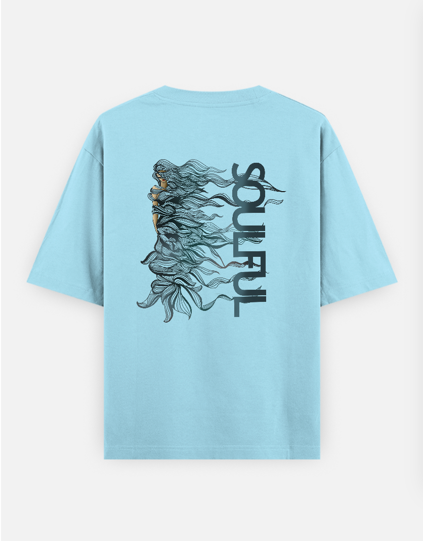 Soulful by Mizo Doodler Oversized T-shirt (Back print) by @mizo_doodles_humour
