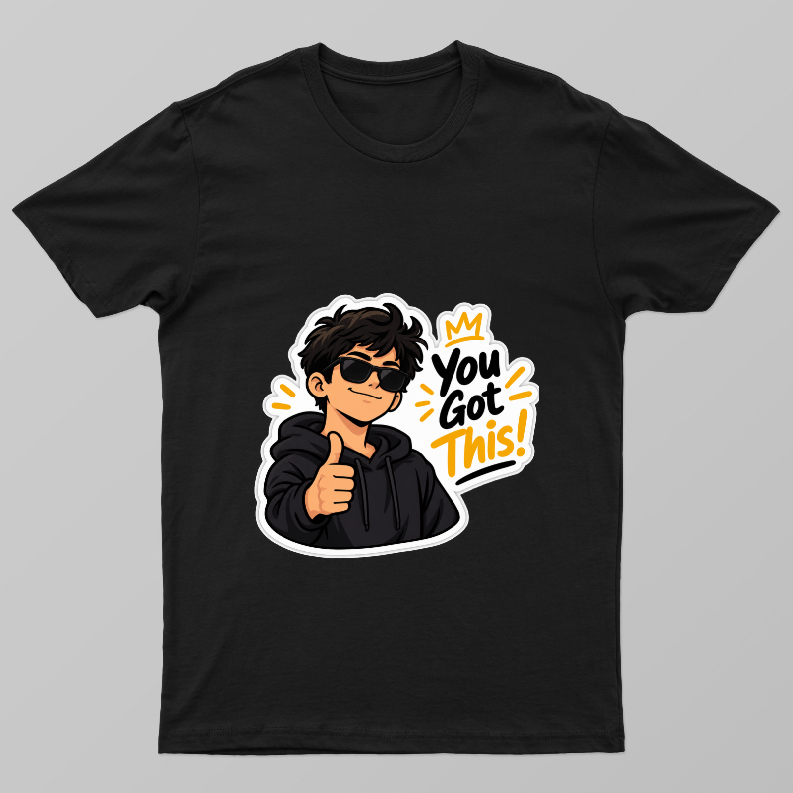 You Got This! 😎🔥 Motivational Sticker Unisex T-shirt by @ganeshagrawal15