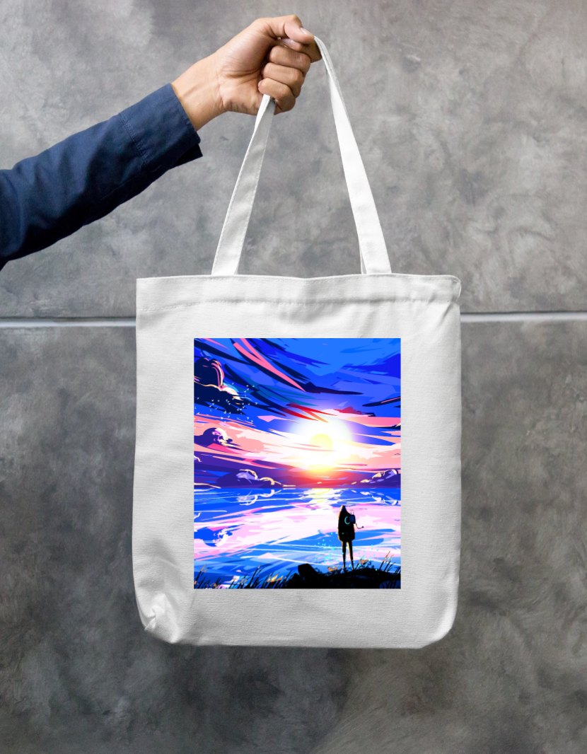 Heavenly Art Tote Bag Zipper Tote Bag by @rd_digital_store