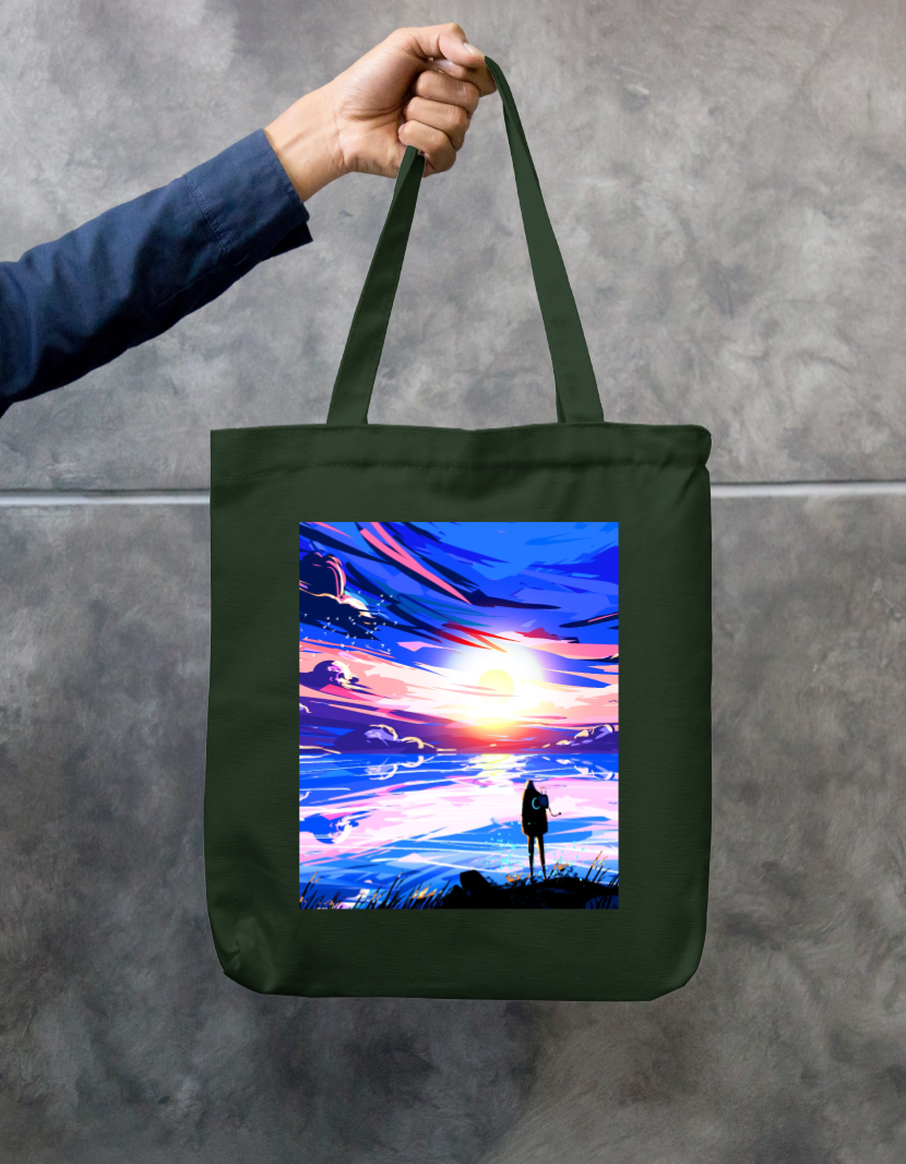 Heavenly Art Tote Bag Zipper Tote Bag by @rd_digital_store