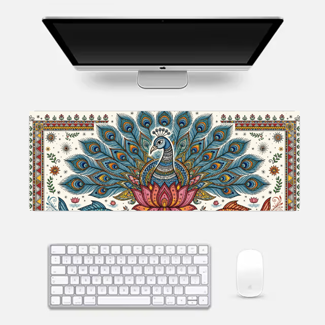 Peacock Art Gaming Pad Gaming Pad by @rd_digital_store
