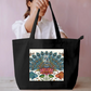 Peacock Art Tote Bag Everyday Large Tote Bag by @rd_digital_store