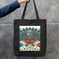 Peacock Art Tote Bag Zipper Tote Bag by @rd_digital_store