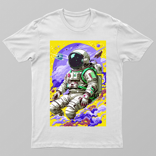 Abstract Astronaut Unisex T-shirt by Prasurjya Gogoi
