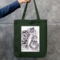 Rooted in love Zipper Tote Bag by Mardrella Kharmawphlang
