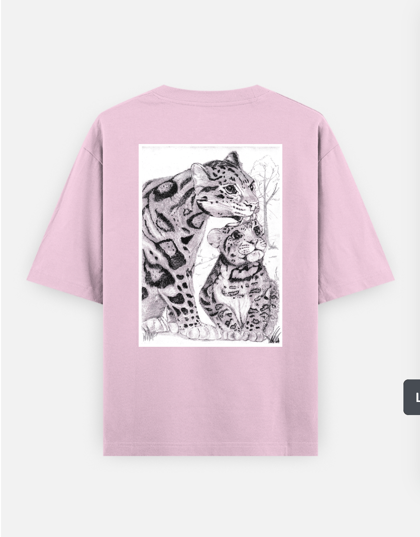 Rooted in love Oversized T-shirt (Back print) by Mardrella Kharmawphlang