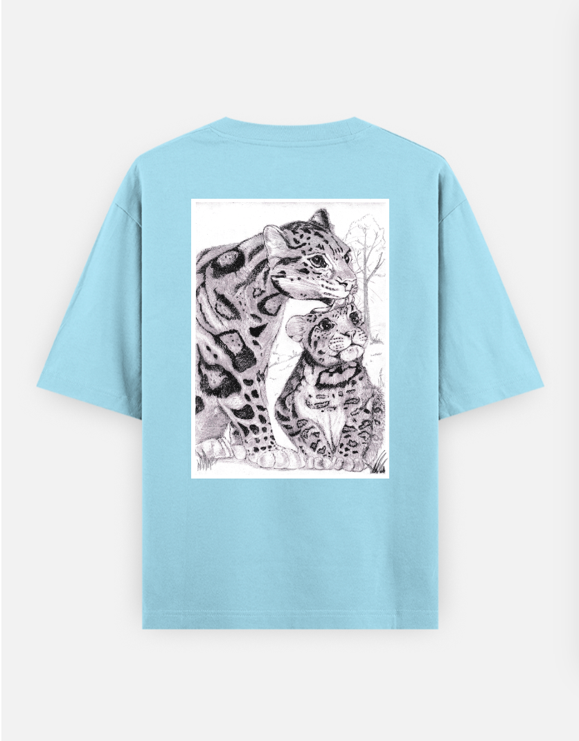 Rooted in love Oversized T-shirt (Back print) by Mardrella Kharmawphlang