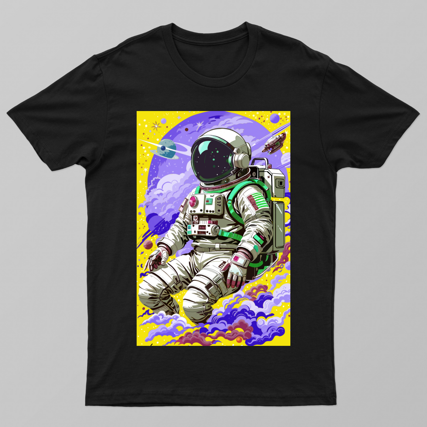 Abstract Astronaut Unisex T-shirt by Prasurjya Gogoi