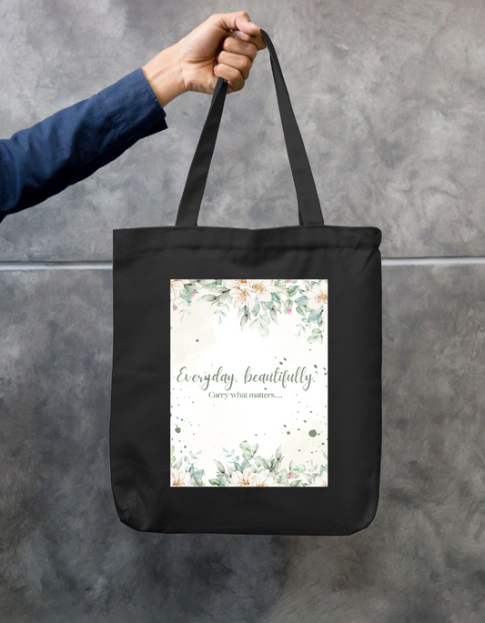 Made for everyday living Zipper Tote Bag by @abbiezhimomi