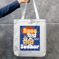 Ayee Moorkh Apni Chhavi Sudhaar Graphic Printed Tote Bag Zipper Tote Bag by @artistic.soul_np_