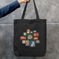 Bengali Heritage Stamp Collection Tote Bag Zipper Tote Bag by @artistic.soul_np_