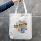 Bengali Heritage Stamp Collection Tote Bag Zipper Tote Bag by @artistic.soul_np_