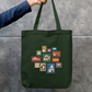 Bengali Heritage Stamp Collection Tote Bag Zipper Tote Bag by @artistic.soul_np_