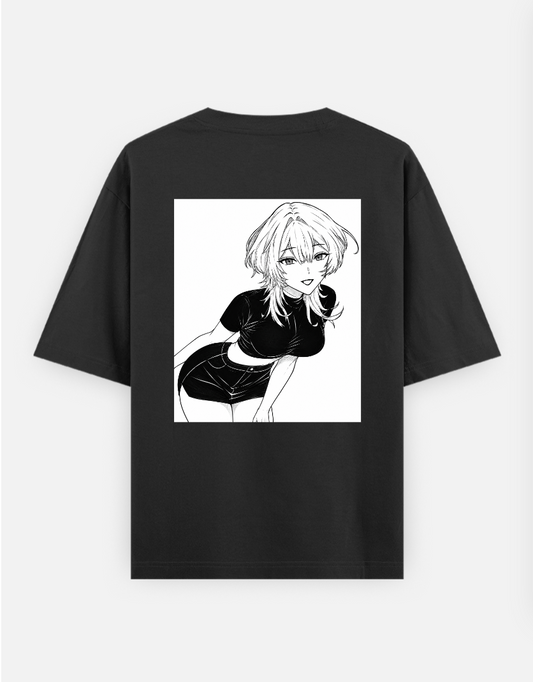 Hi! Oversized T-shirt (Back print) by @aoi_weebs