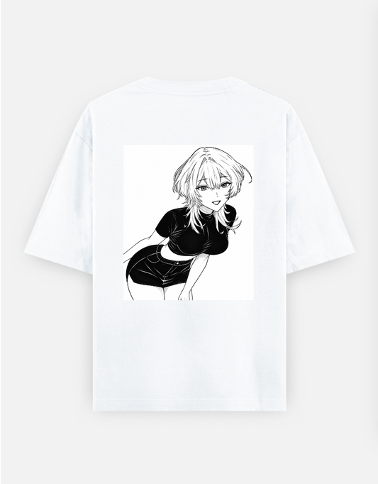 Hi! Oversized T-shirt (Back print) by @aoi_weebs