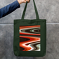 Abstract Design Tote Bag Zipper Tote Bag by @rd_digital_store