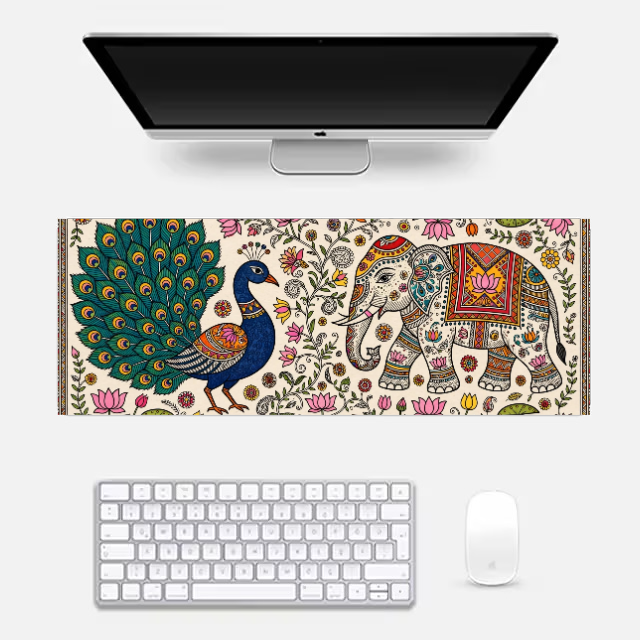 Peacock Art Gaming Pad Gaming Pad by @rd_digital_store