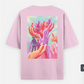 Cool hands Oversized T-shirt (Back print) by Elarte_08