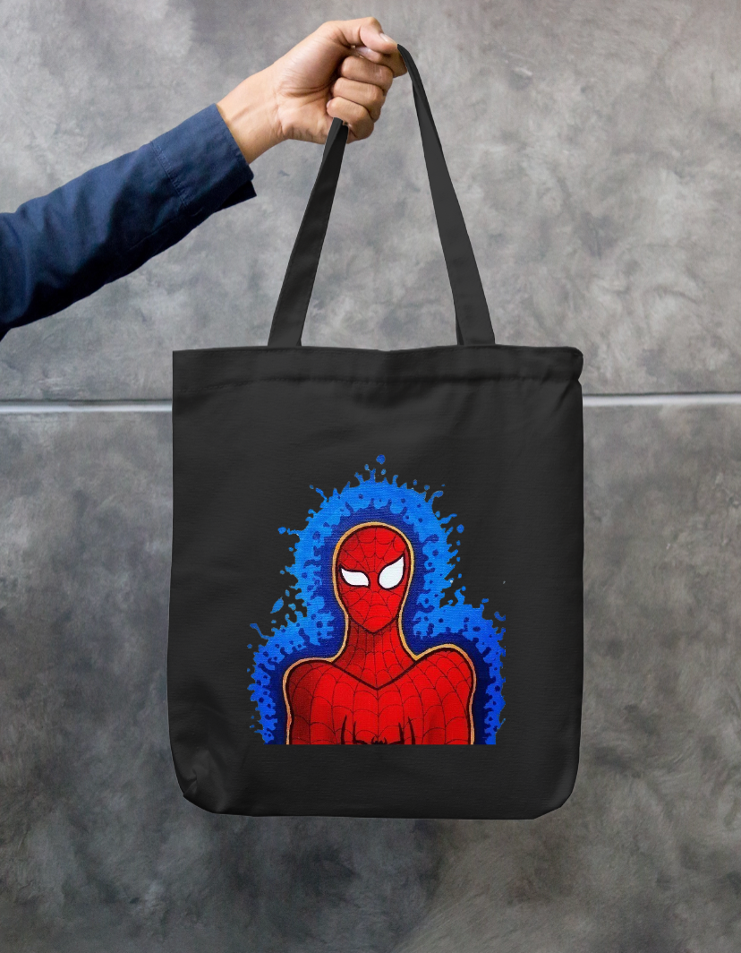 Spidy..! Zipper Tote Bag by Manish Pawar