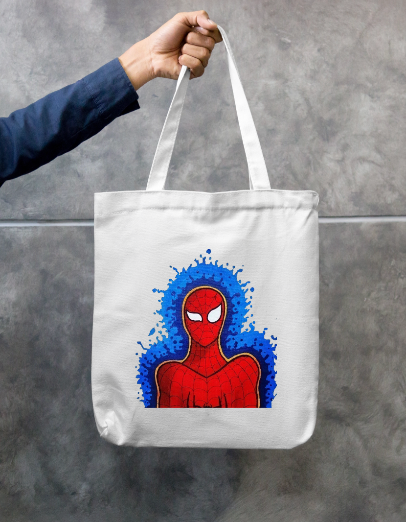 Spidy..! Zipper Tote Bag by Manish Pawar