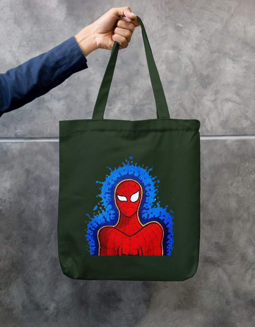 Spidy..! Zipper Tote Bag by Manish Pawar