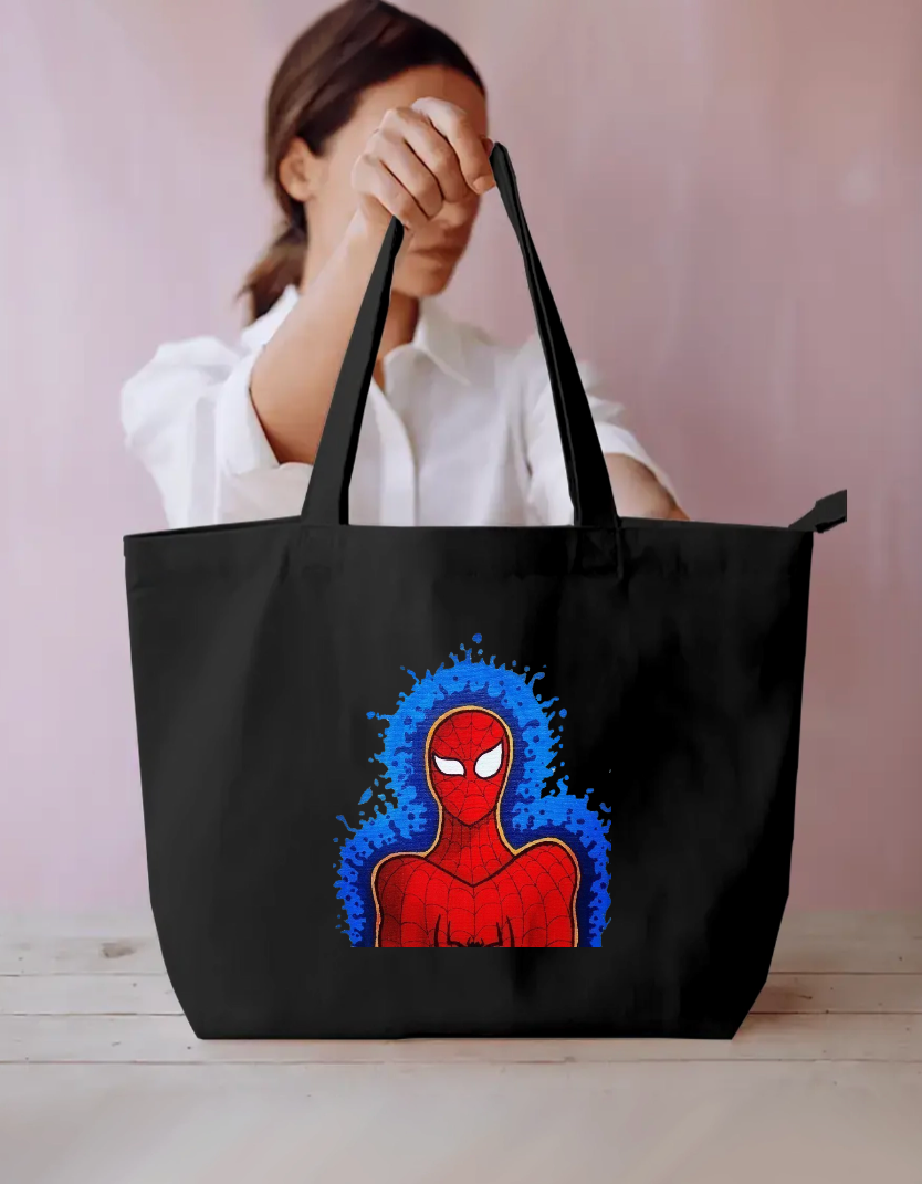 Spidy..! Everyday Large Tote Bag by Manish Pawar