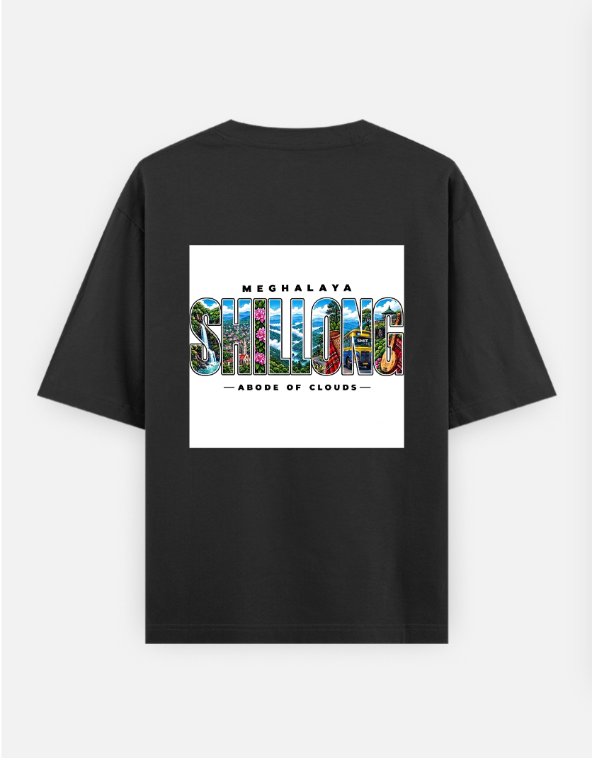 Shillong Oversized T-shirt (Back print) by Mardi