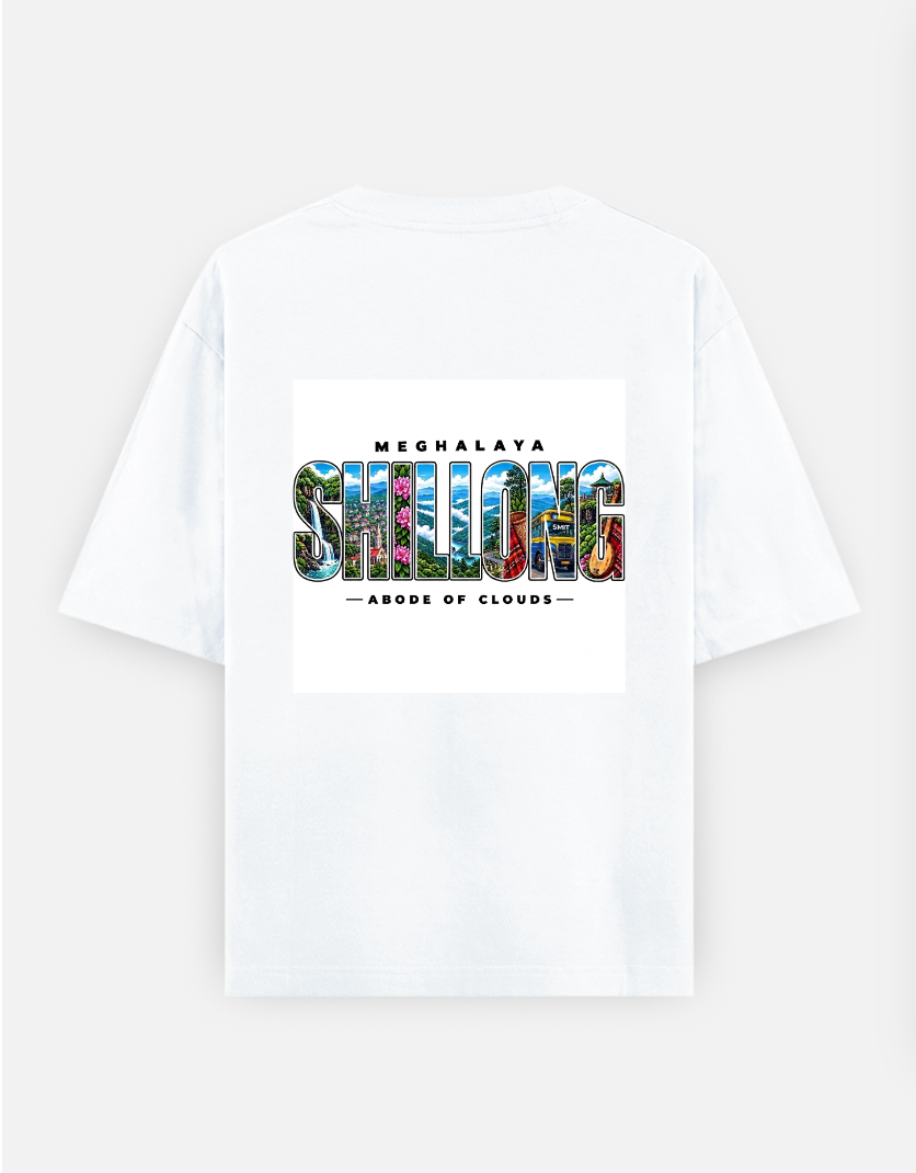 Shillong Oversized T-shirt (Back print) by Mardi