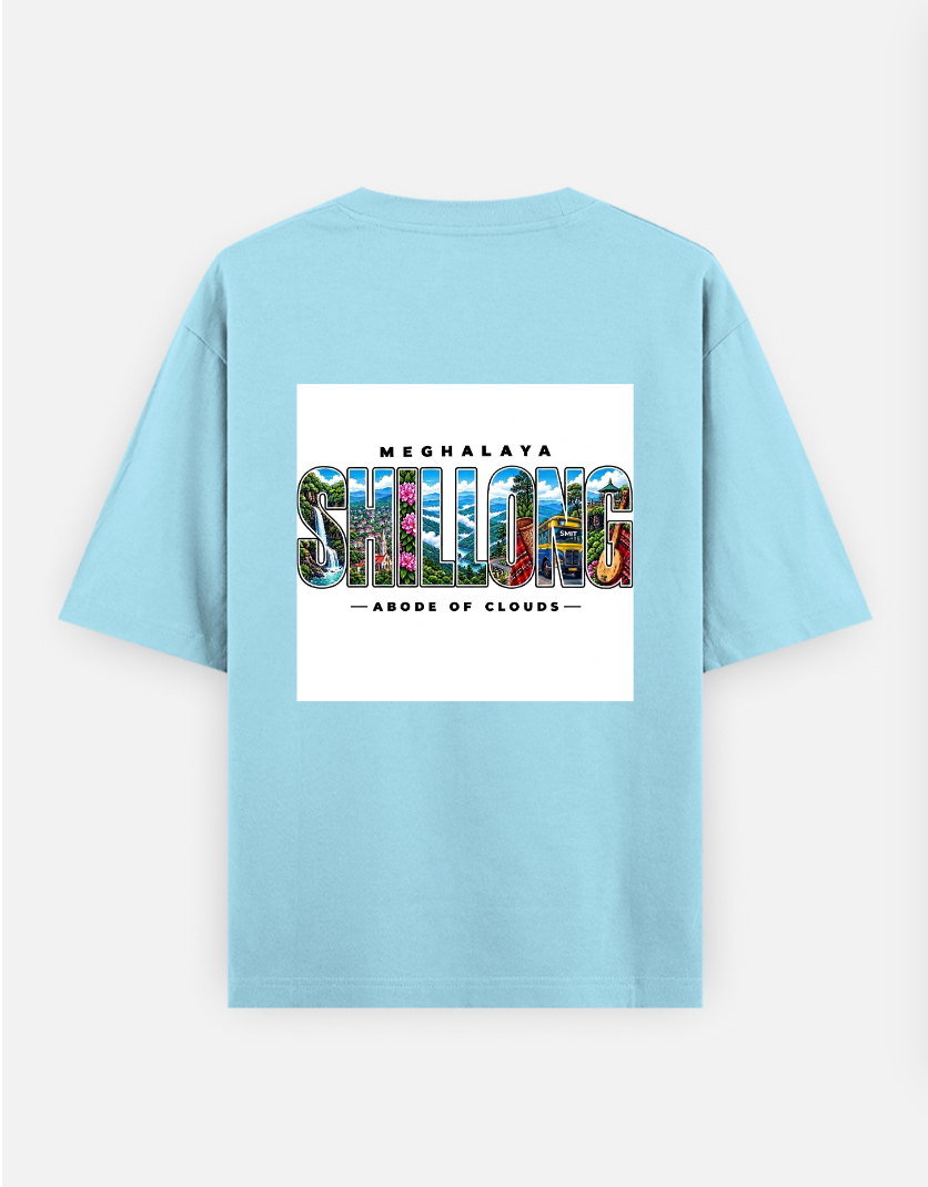Shillong Oversized T-shirt (Back print) by Mardi