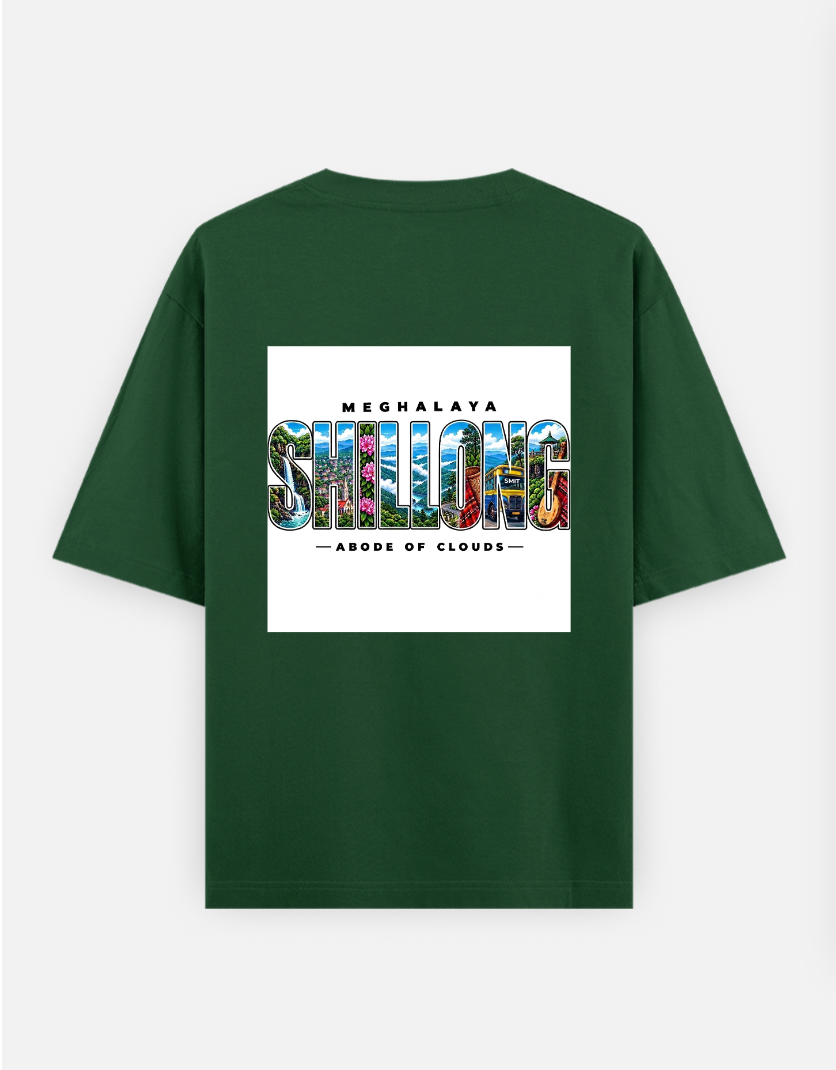 Shillong Oversized T-shirt (Back print) by Mardi