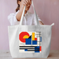 Line art Tote Bag Everyday Large Tote Bag by @rd_digital_store