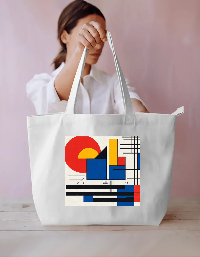 Line art Tote Bag Everyday Large Tote Bag by @rd_digital_store