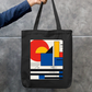 Line art Tote Bag Zipper Tote Bag by @rd_digital_store