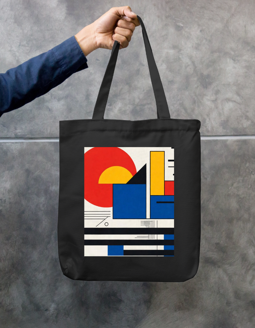 Line art Tote Bag Zipper Tote Bag by @rd_digital_store